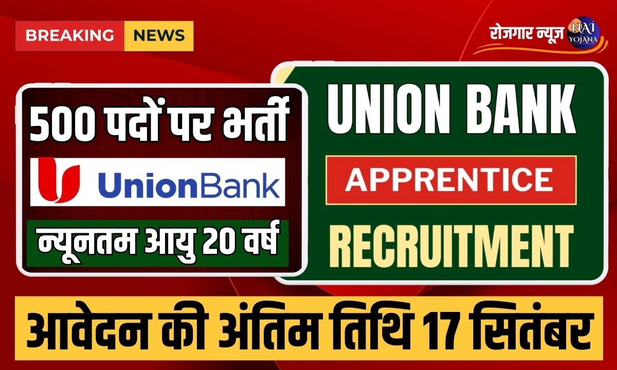 Union Bank 2024 : यूनियन बैंक में है वैकेंसी की भरमार, सभी फार्म भरने वालो को मिलेगी नौकरी 1 bank union apprentice recruitment 2024