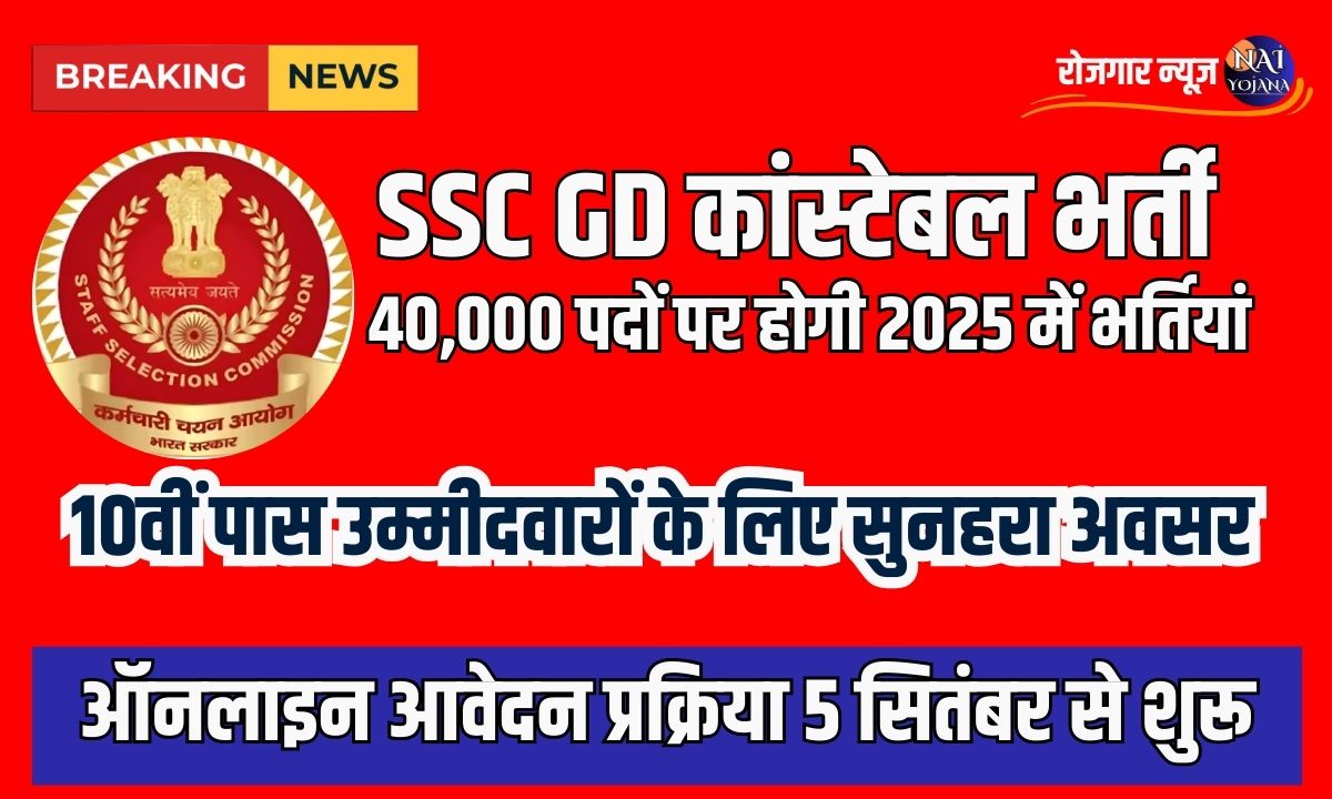 SSC GD Constable Recruitment 2025: अब करें आवेदन, जानें पूरी जानकारी 1 ssc gd new vacancy 2024-25